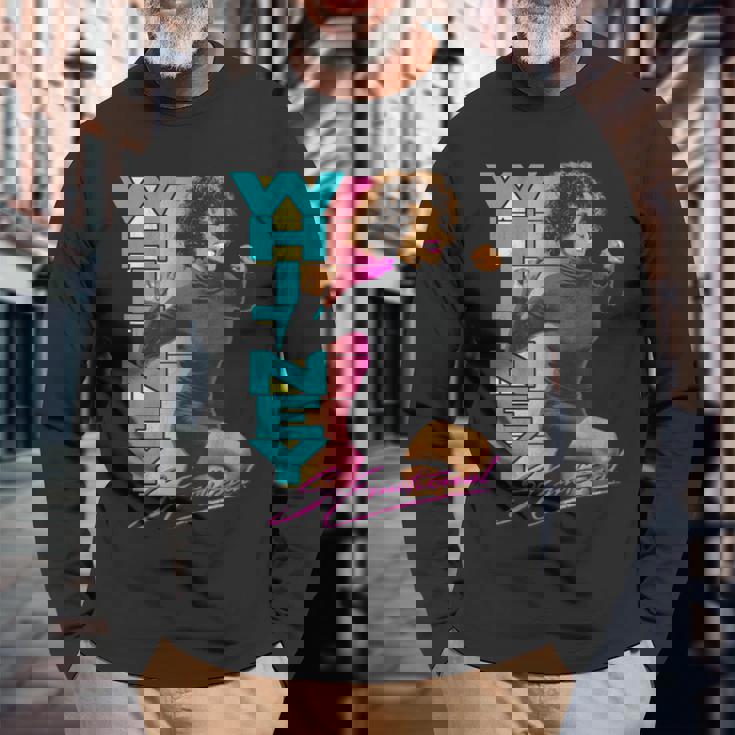 ホイットニー・ヒューストン・とても感情的 長袖Tシャツ 高齢者への贈り物