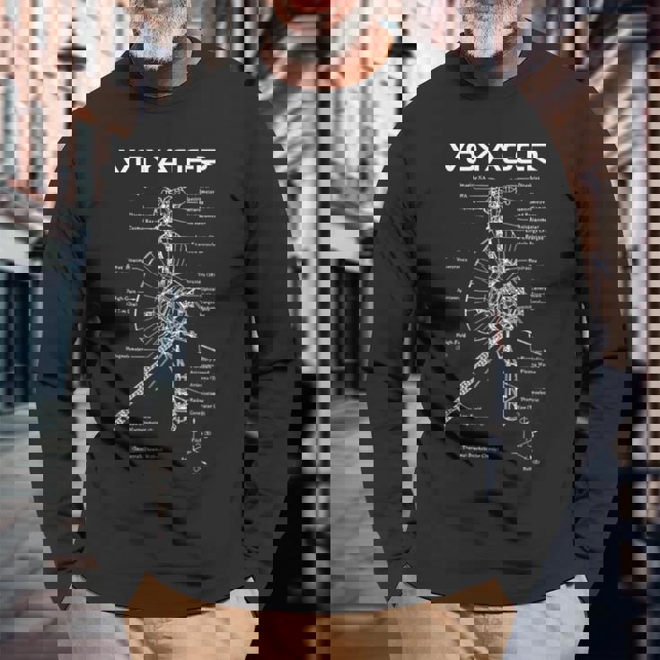 ボイジャー図 長袖Tシャツ 高齢者への贈り物