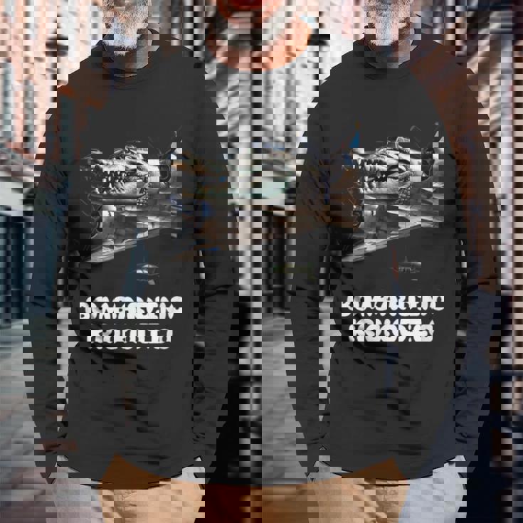 ボンバルディーノクロコダイルラスティージュジェンアルファ X ミームクロコ 長袖Tシャツ 高齢者への贈り物