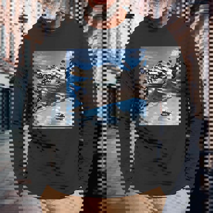 ボンバルディーノクロコディーノファニージェンアルファシャークミーム 長袖Tシャツ 高齢者への贈り物