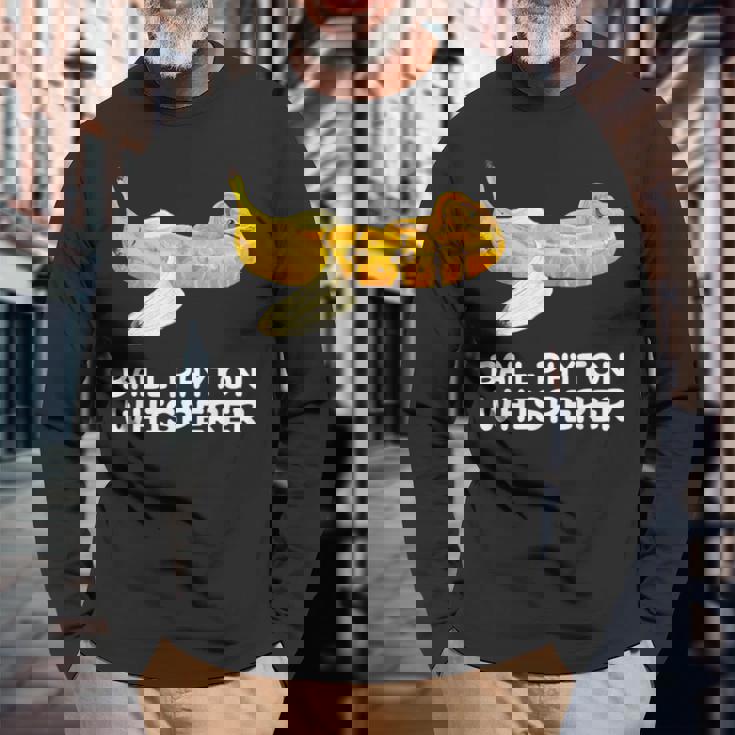 ボールパイソン ささやき蛇 爬虫類 爬虫類 バナナ 長袖Tシャツ 高齢者への贈り物