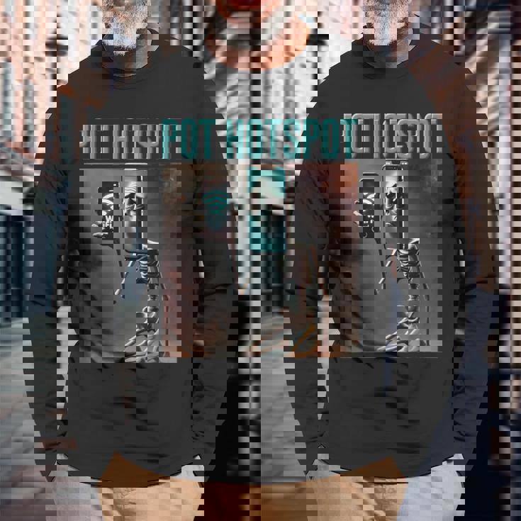 ポット ホットスポット スケルトン Ai モンスター イタリアン ブレイン ロート キッズ 男の子 長袖Tシャツ 高齢者への贈り物