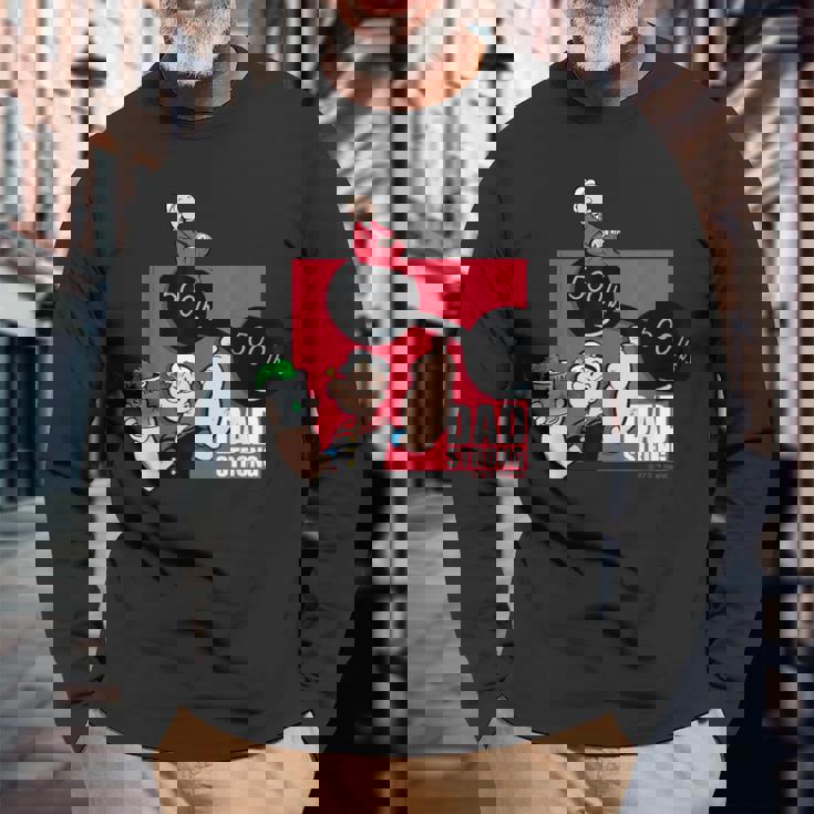 ポパイ「お父さんストロング」父の日 お父さんへのギフト 長袖Tシャツ 高齢者への贈り物