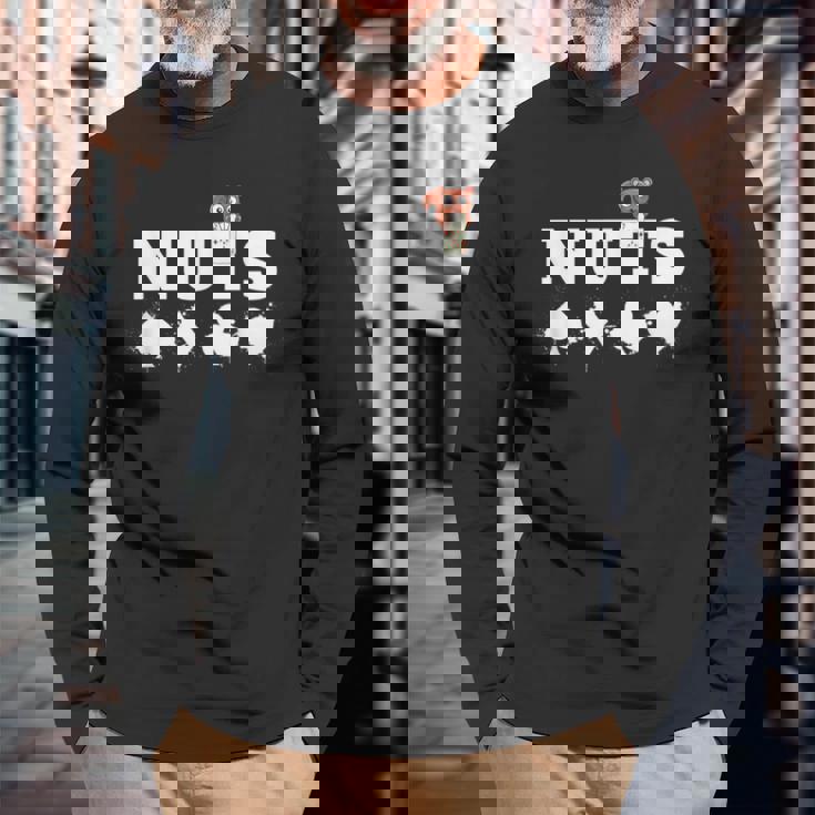 メンズ ポーカーデザイン リスの実カードゲーム ポーカーギフト 長袖Tシャツ 高齢者への贈り物