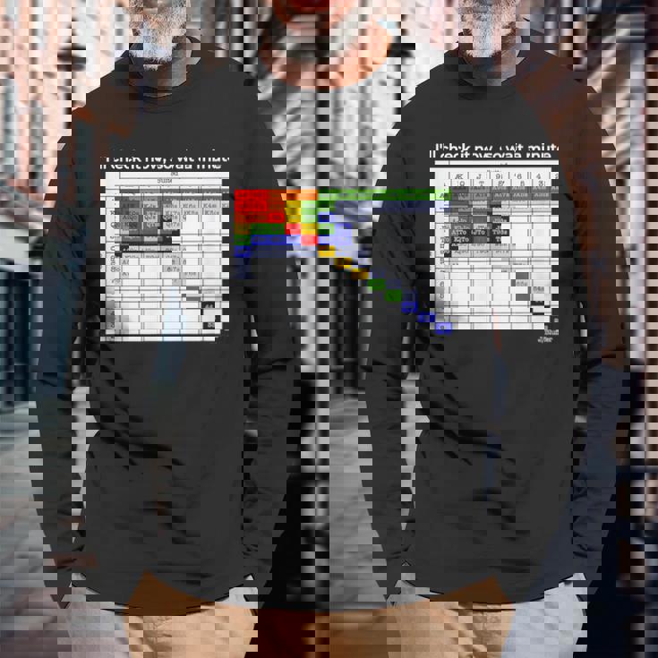 ポーカーハンドレンジ 長袖Tシャツ 高齢者への贈り物