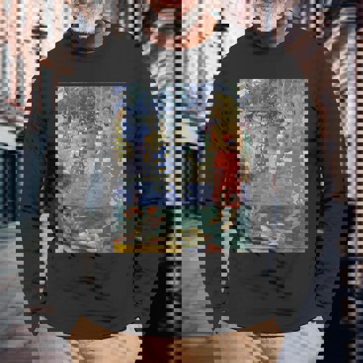 ポール・ゴーギャン ヘイル・メアリー 2 長袖Tシャツ 高齢者への贈り物