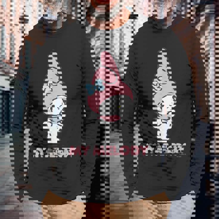 マイメロディ Usデザイン ふりむき 長袖Tシャツ 高齢者への贈り物