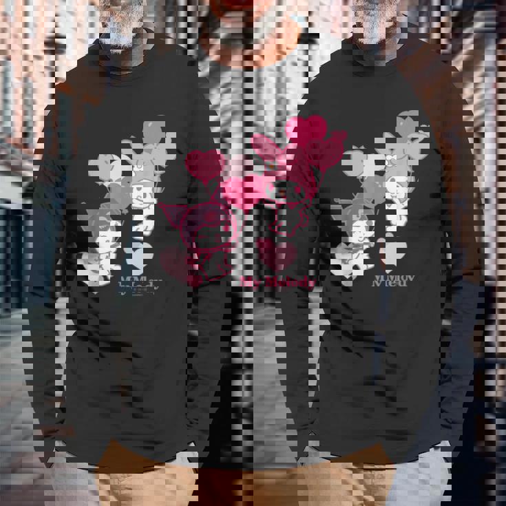 マイメロディ Usデザイン ハート 長袖Tシャツ 高齢者への贈り物