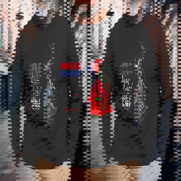 マイルス・デイビス、メルシー・マイルズ！ 長袖Tシャツ 高齢者への贈り物