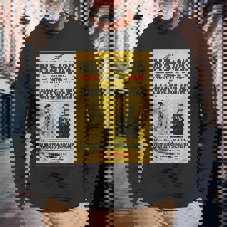 マイルス・デイビス・クインテットとジョン・コルトレーンストックホルム 1960 長袖Tシャツ 高齢者への贈り物