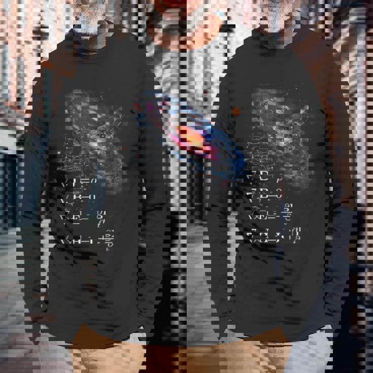 マクスウェルの方程式 物理学 相対性理論 数学 数学 長袖Tシャツ 高齢者への贈り物