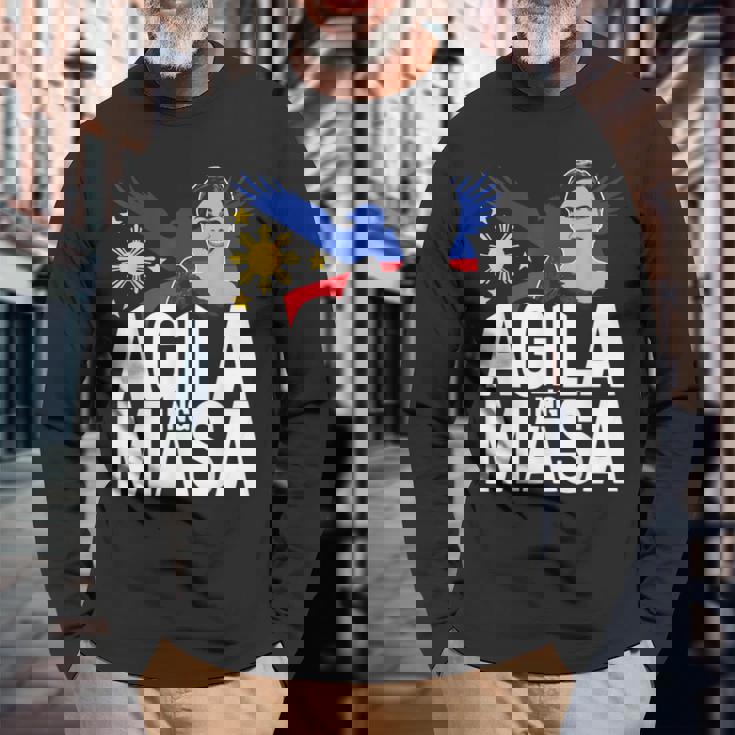 マサ・フィリピンのサラ・ドゥテルテ・アギラ、私たちはprrdを支持します 長袖Tシャツ 高齢者への贈り物