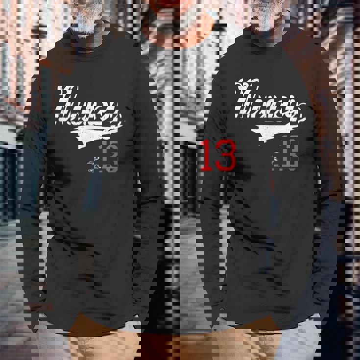 マックスマンシー ヴィンテージゲームデー 長袖Tシャツ 高齢者への贈り物