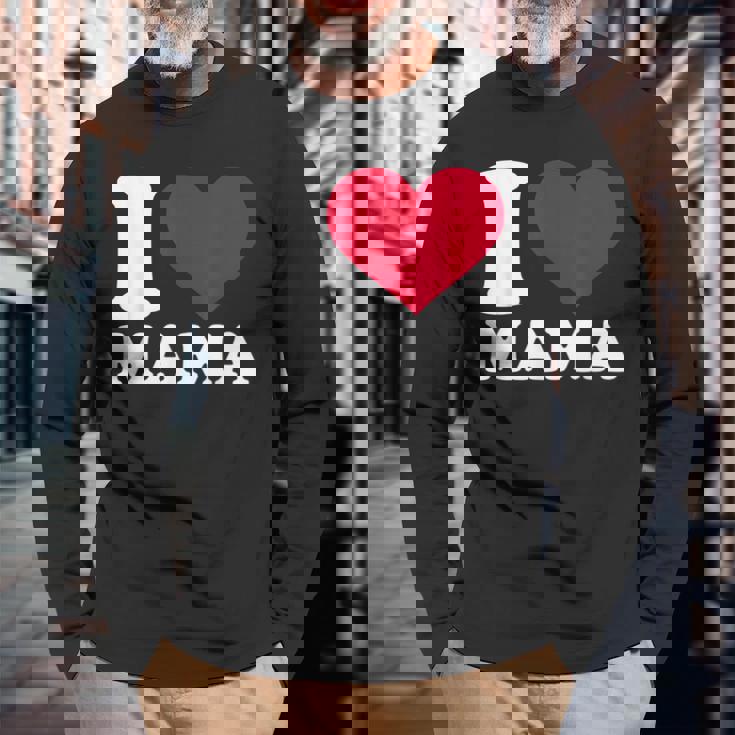 ママ大好き 長袖Tシャツ 高齢者への贈り物