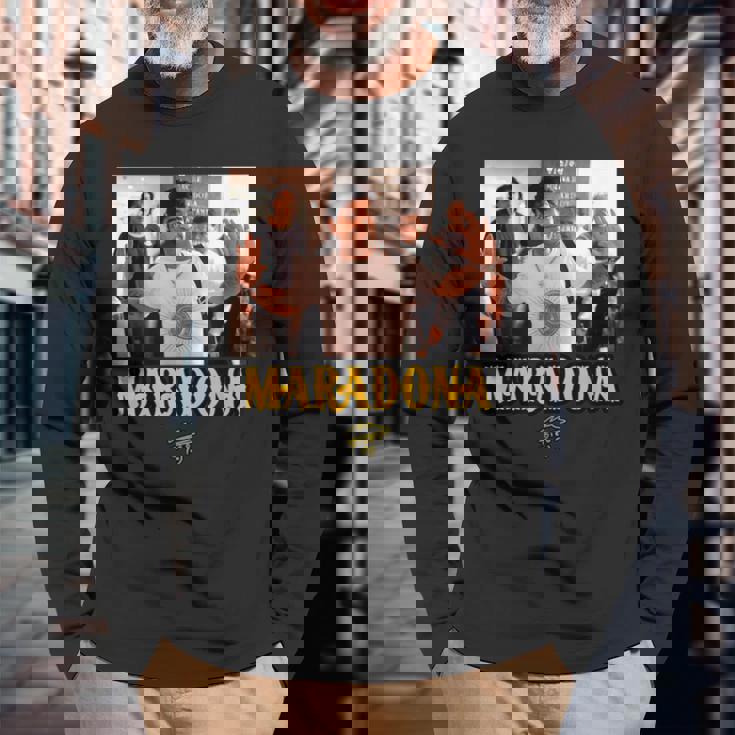 マラドーナカジュアル 長袖Tシャツ 高齢者への贈り物