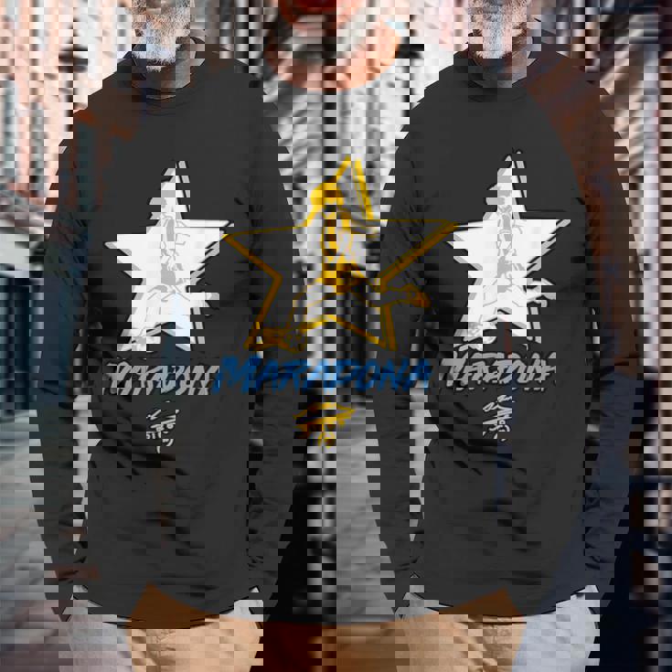 マラドーナスター 長袖Tシャツ 高齢者への贈り物