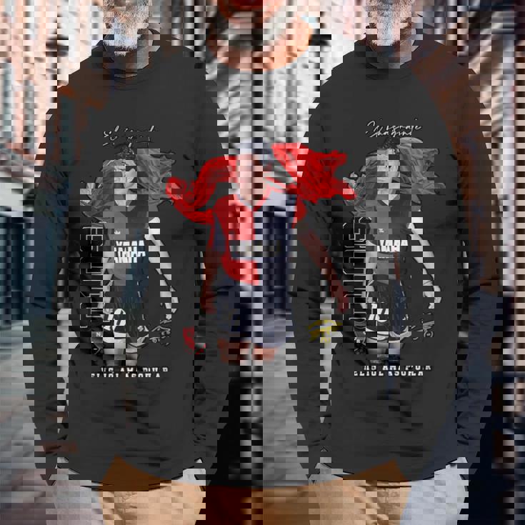 マラドーナ・ニューウェルズ 長袖Tシャツ 高齢者への贈り物