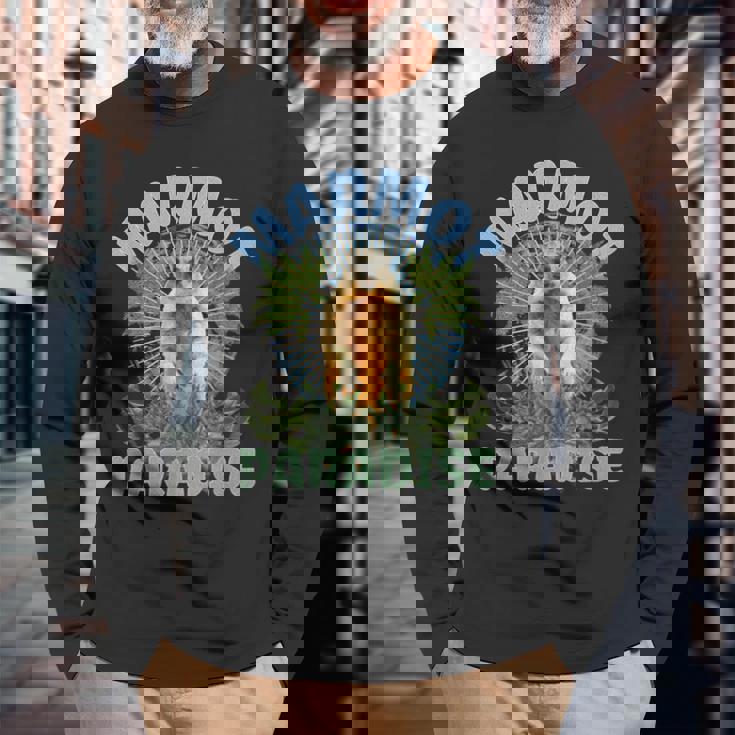 マーモッツキュート-アニマルアースデイマーモット愛好家 長袖Tシャツ 高齢者への贈り物