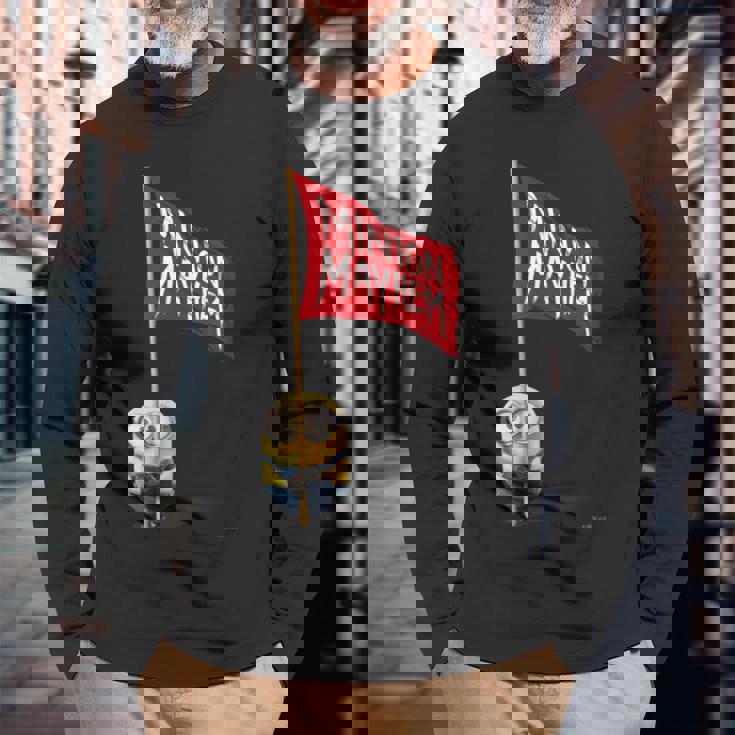 ミニオン Flag Bob 長袖Tシャツ 高齢者への贈り物