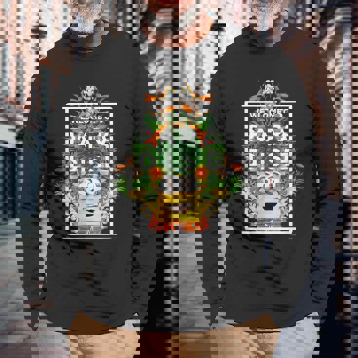 ミニオン Welcome To Para Disetom 長袖Tシャツ 高齢者への贈り物