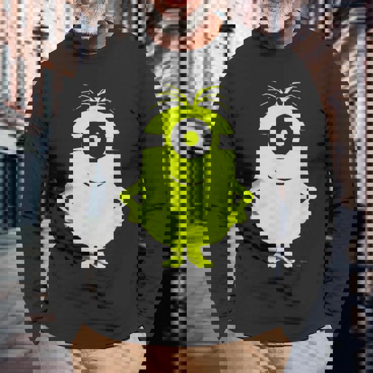 ミニオンilhouettestuart 長袖Tシャツ 高齢者への贈り物