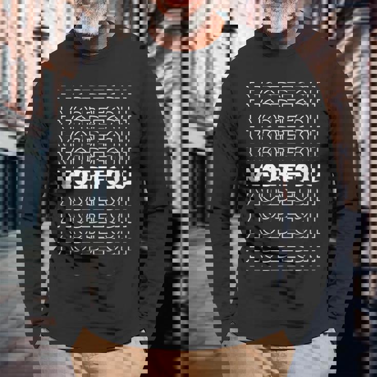 ミニマリストシティ キプロスモダンモルフォー 長袖Tシャツ 高齢者への贈り物