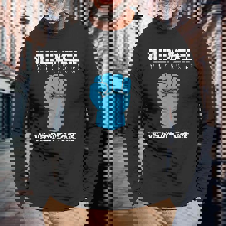 ミルウォール-誰も私たちを好きではない 長袖Tシャツ 高齢者への贈り物