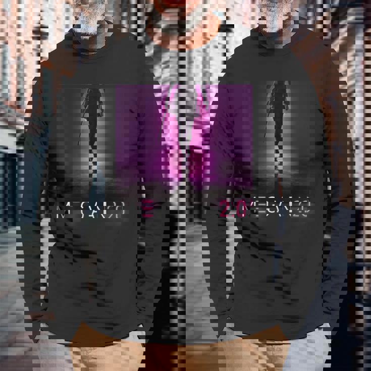 ミーガン 20 Incoming Threat 長袖Tシャツ 高齢者への贈り物