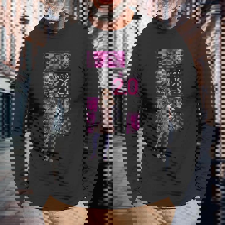 ミーガン 20 Killer Collage 長袖Tシャツ 高齢者への贈り物