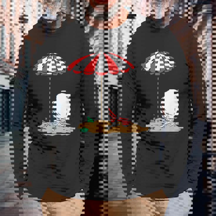 ムーミン ビーチで着替え 長袖Tシャツ 高齢者への贈り物