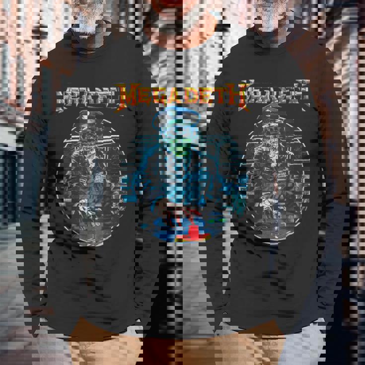 メガデス ヴィンテージ ジェネラル ヴィック 長袖Tシャツ 高齢者への贈り物