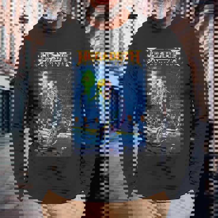 メガデス-ラスト・イン・ピース 長袖Tシャツ 高齢者への贈り物