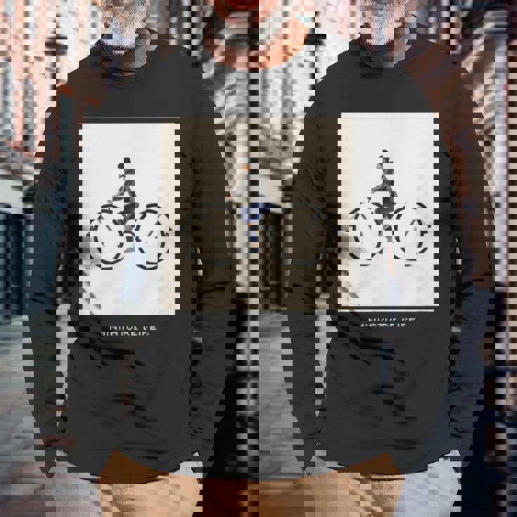 メガネでかけ回る 長袖Tシャツ 高齢者への贈り物