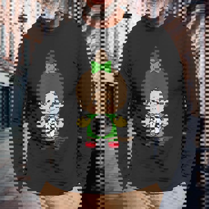 モンチッチグラフィック 長袖Tシャツ 高齢者への贈り物