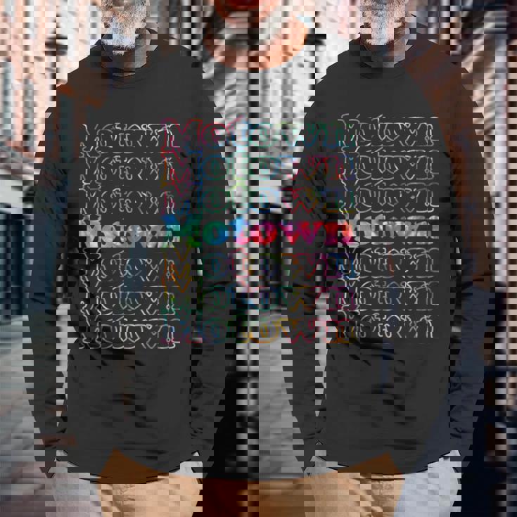 モータウン タイダイ 長袖Tシャツ 高齢者への贈り物