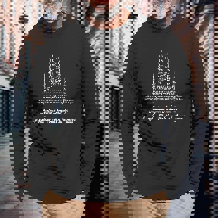 ヤントラ タトゥー サック ヤント タイ ギフト 富 タリスマン 長袖Tシャツ 高齢者への贈り物