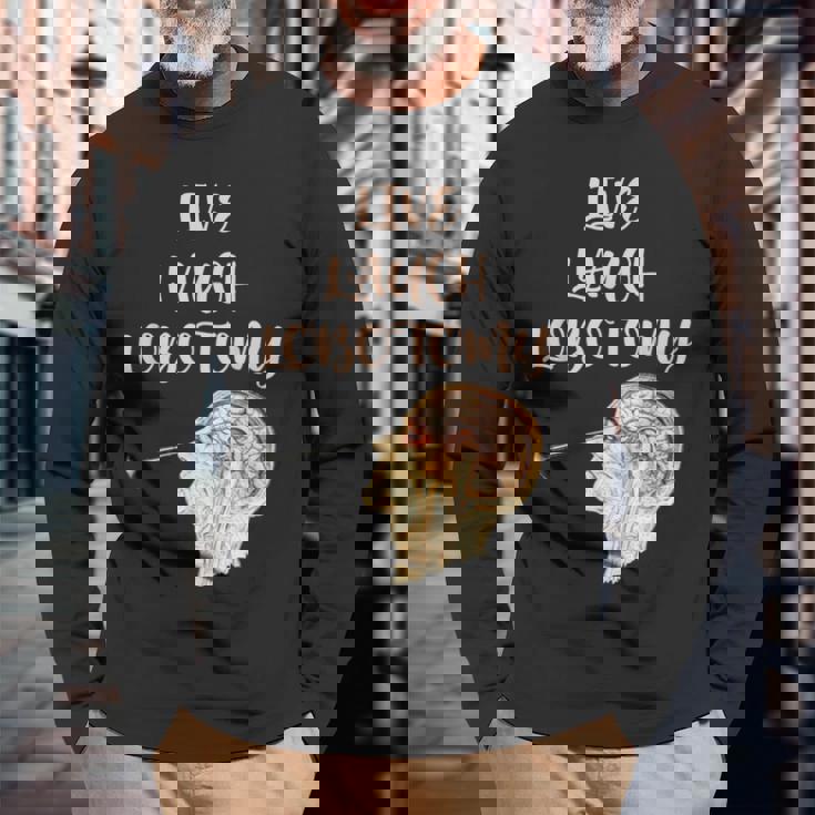 ライブ・ラフ・ロボトミー 長袖Tシャツ 高齢者への贈り物