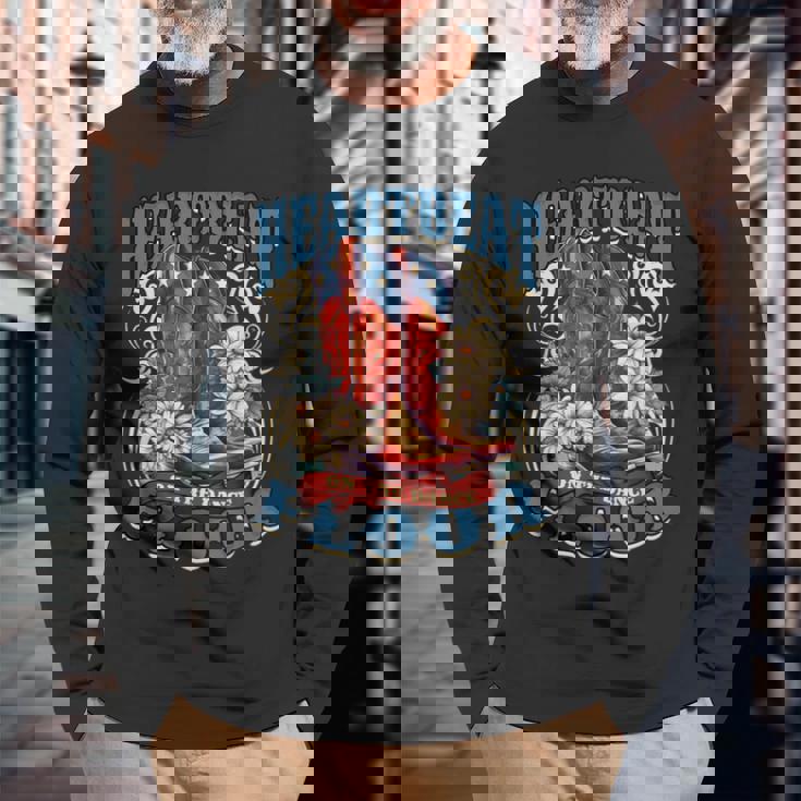 ラインダンス Heartbeat On The Dancefloor 長袖Tシャツ 高齢者への贈り物