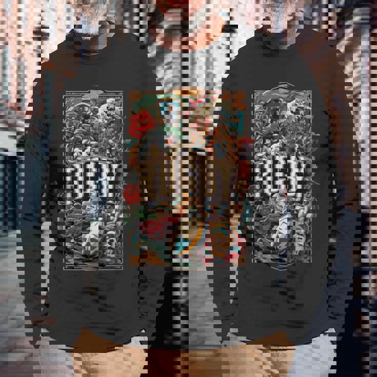 ラグビースピリットアーツ 長袖Tシャツ 高齢者への贈り物