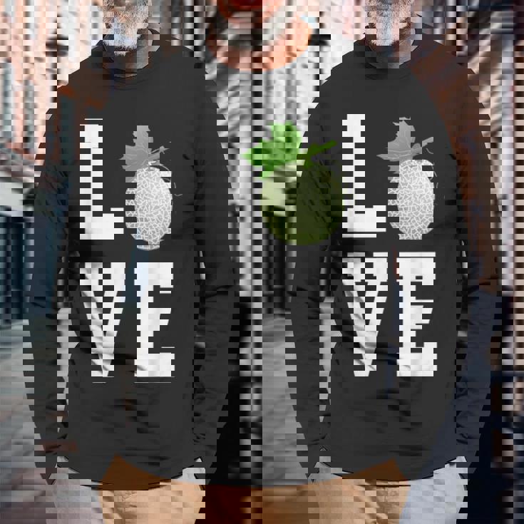 ラブカンタロープ メロン アウトフィット マスクメロン 長袖Tシャツ 高齢者への贈り物