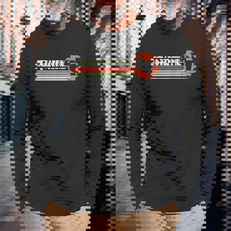 リス ヴィンテージ キッズ メンズ レディース レトロ シマリス 長袖Tシャツ 高齢者への贈り物