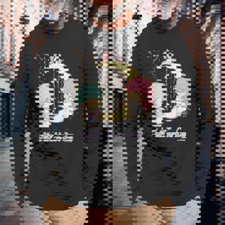 リトルツインスターズ コンサート ダークカラー 長袖Tシャツ 高齢者への贈り物