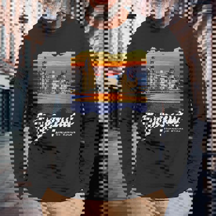 リバプール イングランド お土産 リバプール 長袖Tシャツ 高齢者への贈り物