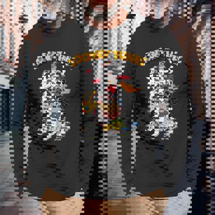 ルーニー・テューンズ シルベスター タズ ダフィー 虫 長袖Tシャツ 高齢者への贈り物