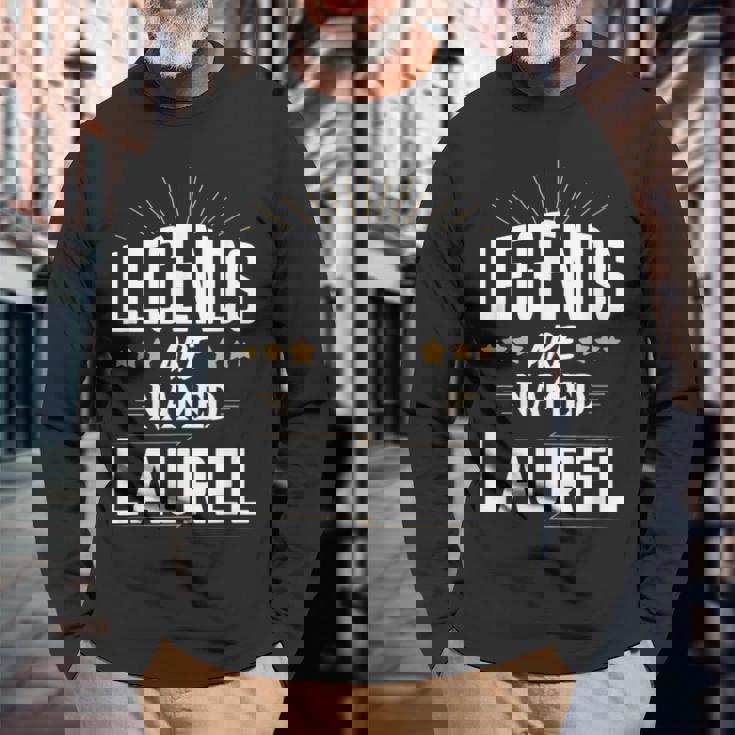 レジェンド・イズ・ネーム・ローレル 長袖Tシャツ 高齢者への贈り物