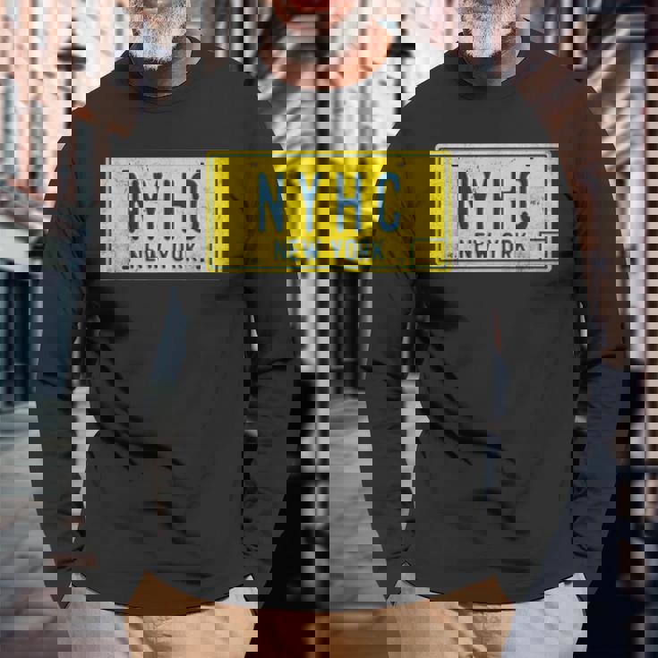 レトロ オールドスクール ニューヨーク ハードコア Nyhc パンクロックミュージック Nyc 長袖Tシャツ 高齢者への贈り物