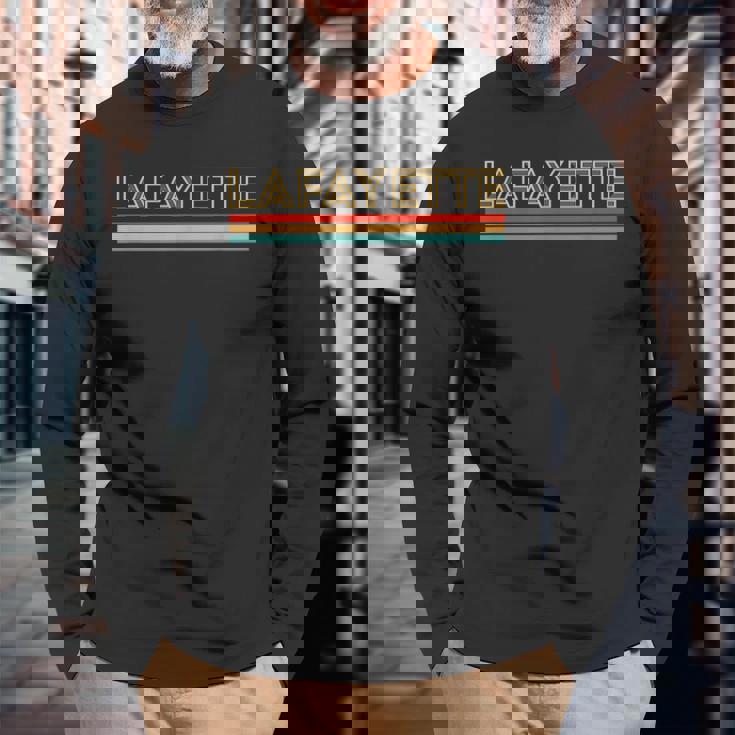 レトロ ラファイエット ルイジアナ 長袖Tシャツ 高齢者への贈り物