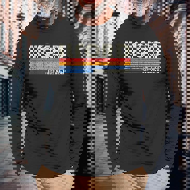 レトロ ヴィンテージ 70年代 80年代 スタイル イルフォード イギリス 長袖Tシャツ 高齢者への贈り物