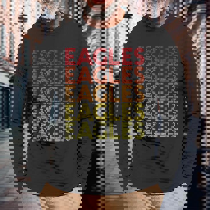 レトロ ヴィンテージ イーグルス 長袖Tシャツ 高齢者への贈り物