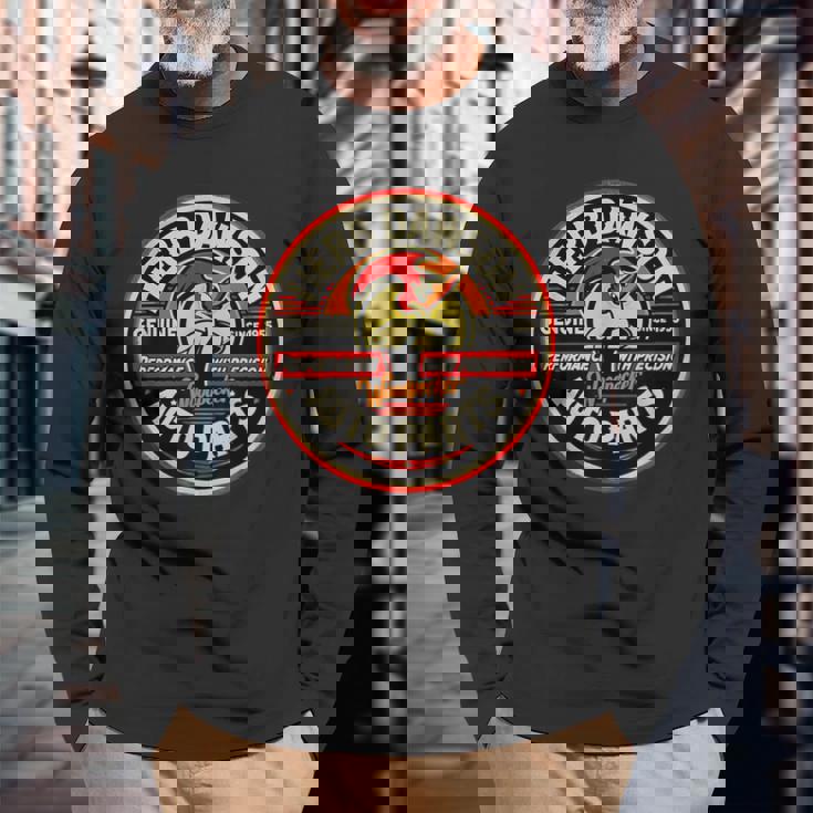 レトロ ヴィンテージ ハーブ ドーソン クレイ スミス カム スタイル ガソリンスタンド 長袖Tシャツ 高齢者への贈り物